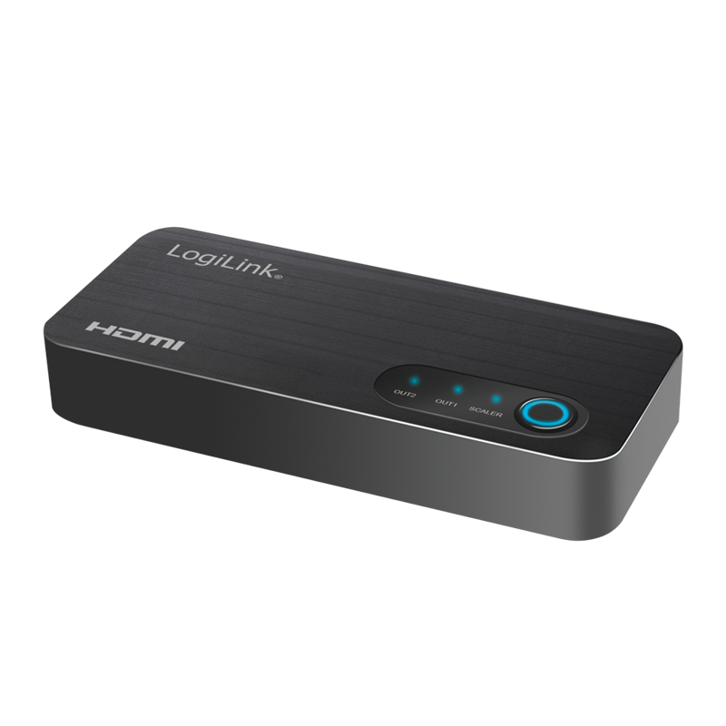LogiLink HDMI splitter, 1x2-Port, 4K/60 Hz, HDCP, HDR, CEC, downscaler