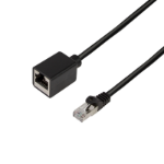 LogiLink CQX033S networking cable Black 1 m Cat6a S/FTP (S-STP) Round