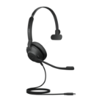 Jabra Evolve2 30, MS Mono Headset Wired Head-band Office/Call center USB Type-C Black