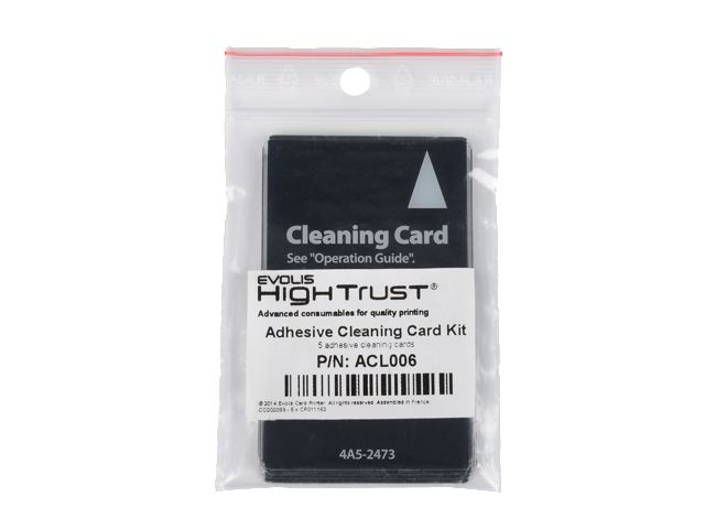 Image of Evolis Avansia Adhesive Cleaning Card Kit, ACL006 (Pack of 5)