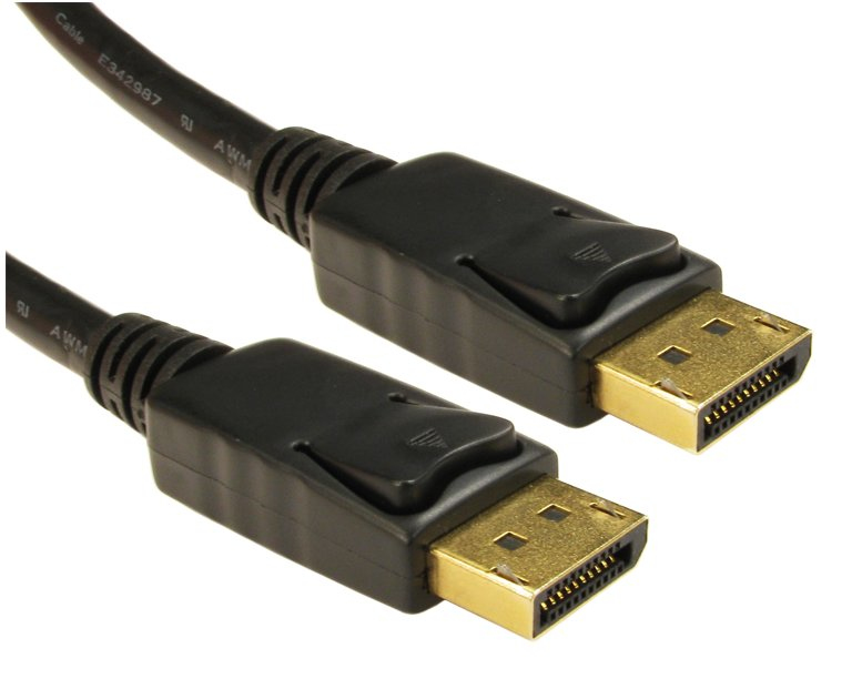 Image of Cables Direct CDLDP-003LOCK DisplayPort cable 3 m Black
