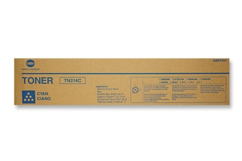 Konica Minolta A0D7451/TN-314C Toner cyan, 20K pages for KM Bizhub C 353