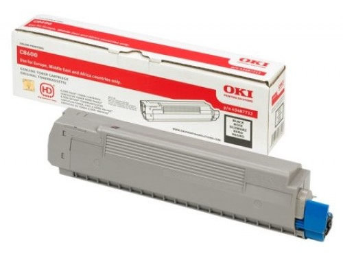 OKI 43487712 Toner black, 6K pages ISO/IEC 19752 for OKI C 8600