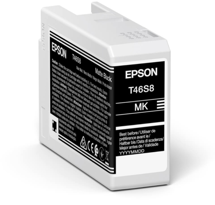Image of Epson C13T46S800/T46S8 Ink cartridge black matt 25ml for Epson...