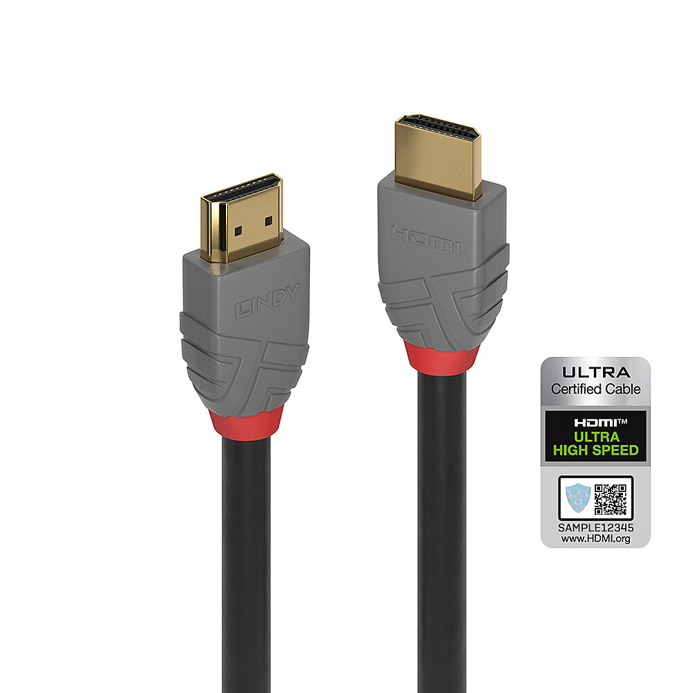 Image of Lindy 2m Ultra High Speed HDMI Cable, Anthra Line