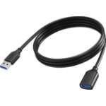 Vision TC 2MUSB3.0EXT/BL USB-kabel USB 3.2 Gen 1 (3.1 Gen 1) 2 m USB A Zwart