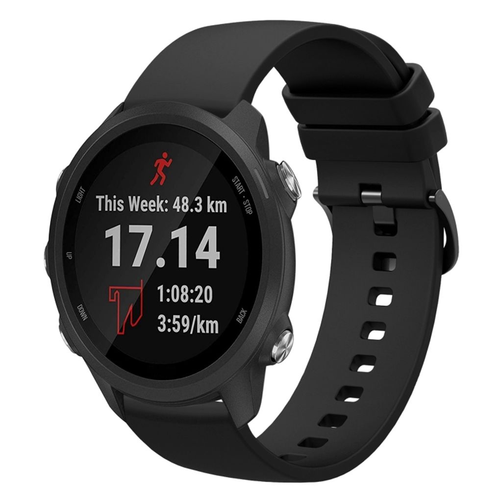 EU Product - Forerunner 245 Music Silicone Watch Band - Black thumbnail