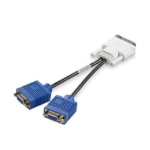 HP VGA `Y` cable adapter 0.19 m DMS 2 x VGA (D-Sub)