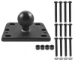 RAM Mounts RAM-B-345U mounting kit Black Aluminum, Rubber