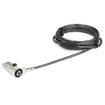 StarTech.com 6.5ft (2m) Laptop Cable Lock - 4-Digit Combination Laptop/Desktop Security Cable Lock for Wedge Slot Computers - Anti-Theft Vinyl-Coated Steel Combo Cable Lock - Portable