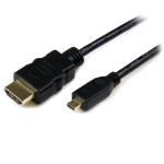 StarTech.com 3m Micro HDMI to HDMI Cable with Ethernet - 4K 30Hz Video - Durable High Speed Micro HDMI Type-D to HDMI 1.4 Adapter Cable/Converter Cord - UHD HDMI Monitors/TVs/Displays - M/M