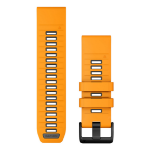 Garmin QuickFit Band Graphite, Orange Silicone