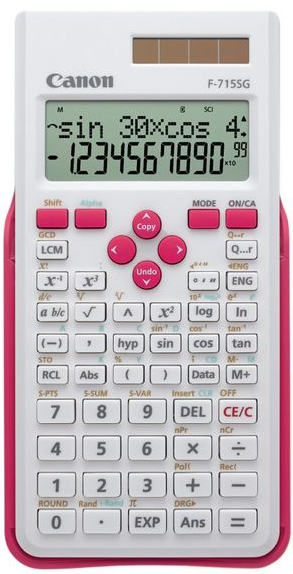 Image of Canon F-715SG calculator Pocket Scientific Pink, White