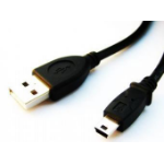 Gembird 1.8m USB 2.0 A/mini-USB M USB cable USB A Mini-USB B Black