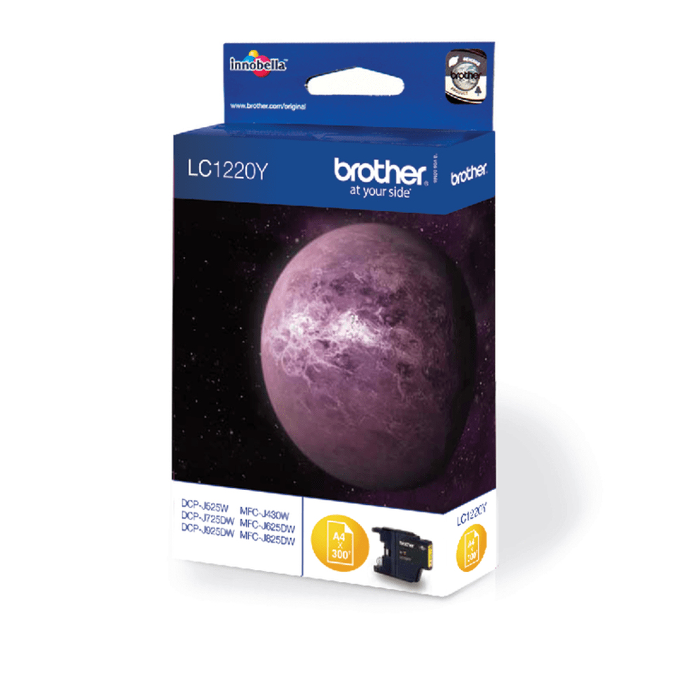 Brother LC1220Y Inkjet Cartridge Yellow LC1220Y