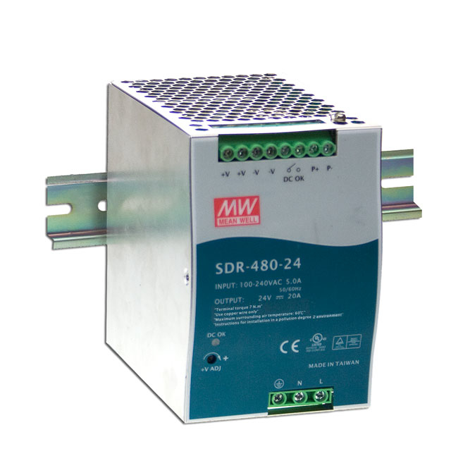 MEAN WELL Stromversorgung power supply unit 480 W Metallic