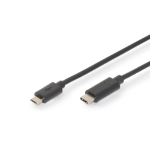 Digitus USB Type-C connection cable, Type-C to micro B, Ver. USB 2.0