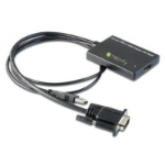 Techly 301665 video cable adapter 0.3 m VGA (D-Sub) HDMI Black