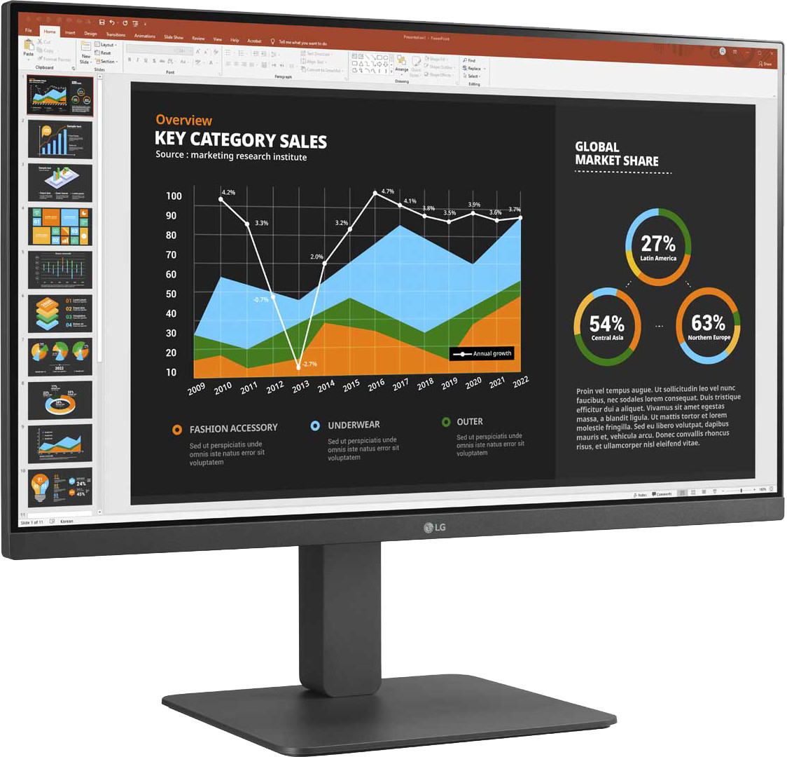 Image of LG 27BR550Y-C computer monitor 68.6 cm (27") 1920 x 1080 pixels...