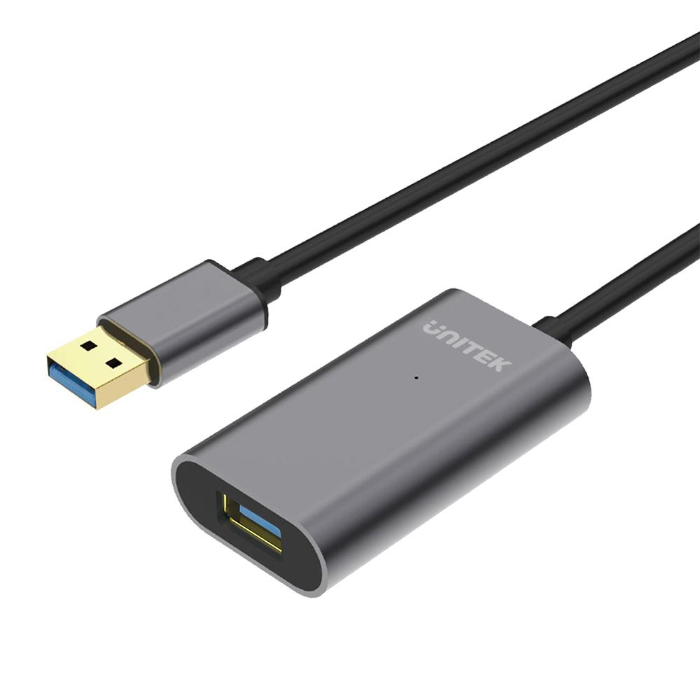 UNITEK Y-3004 USB-kablar 5 m USB 3.2 Gen 1 (3.1 Gen 1) USB A Grå