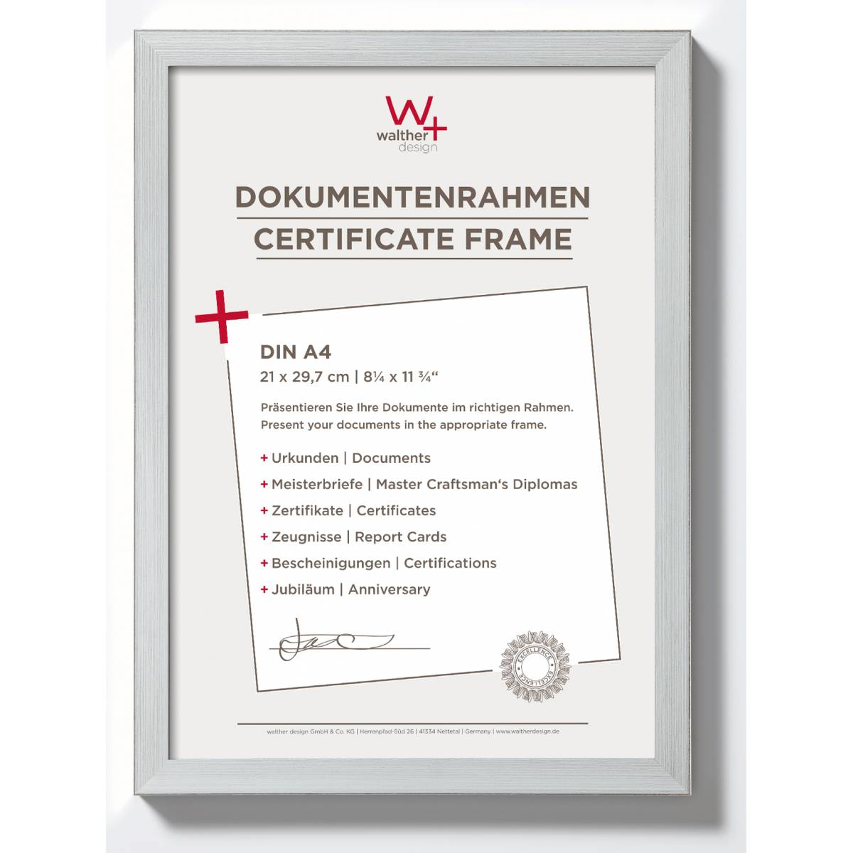 Image of Walther Design JK130S - Aluminium Polystyrene - Silver - Single...