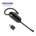 Yealink (WH63 Portable Teams) Microsoft Certified Teams Standard DECT Wireless Headset, Convertible Multiple Wearing Style, Charging Cable, Carry Bag & Busyligh