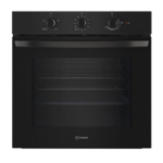 Indesit Click&Clean Electric Single Oven - Black