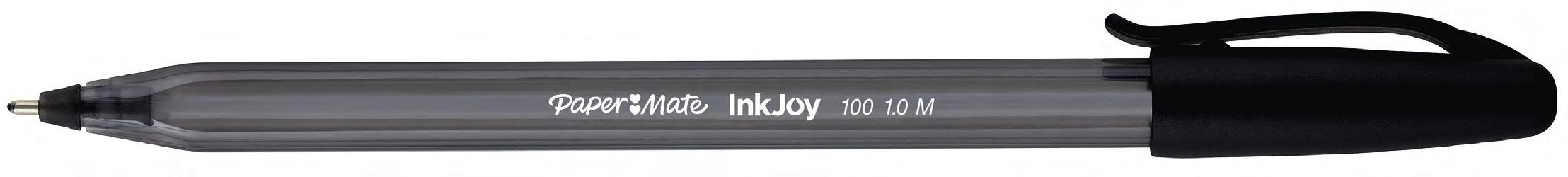 Image of Papermate InkJoy 100 Black Stick ballpoint pen Medium 50 pc(s)