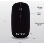 Acteck NTRY 200 ratón Oficina Ambidiestro RF inalámbrico Óptico 1200 DPI