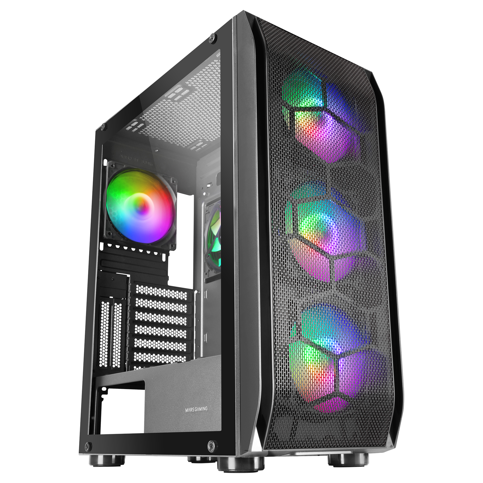 Mars Gaming Black Mc-Kx Premium E-Atx Gaming Tower Freezer Cpu System