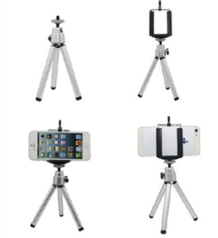 JLC Camera Mini Holder - Silver tripod