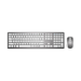 MediaRange MROS135 keyboard Mouse included Home/Office RF Wireless QWERTZ German Silver, White