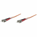 Intellinet 751223 fiber optic cable 1181.1" (30 m) ST OM1 Orange