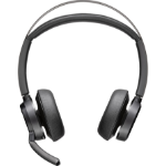 HP Poly Voyager Focus 2 - Headset - on-ear - Bluetooth - wireless - active noise cancelling - USB-C via Bluetooth adapter - black - Zoom Certified