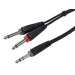 Monoprice 601053 audio cable 118.1" (3 m) 6.35mm TRS 2 x 6.35mm TRS Black