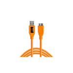 Tether Tools CU5454 USB cable USB 3.2 Gen 1 (3.1 Gen 1) 4.6 m USB A Micro-USB B Orange