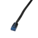 LogiLink 0.5m Cat.5e U/UTP networking cable Black Cat5e U/UTP (UTP)