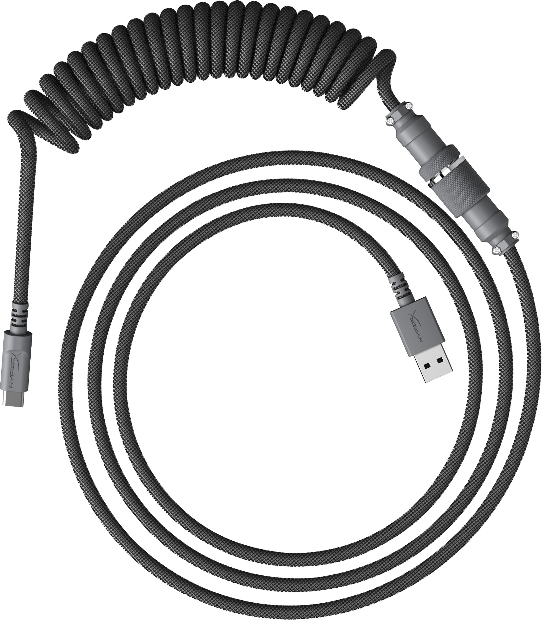 HyperX USB-C Coiled Cable Gray