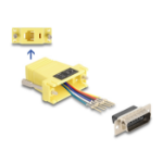 DeLOCK D-Sub 15 pin male to RJ12 female Assembly Kit yellow