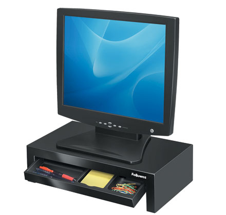 Image of Fellowes Designer Suites Black Desk