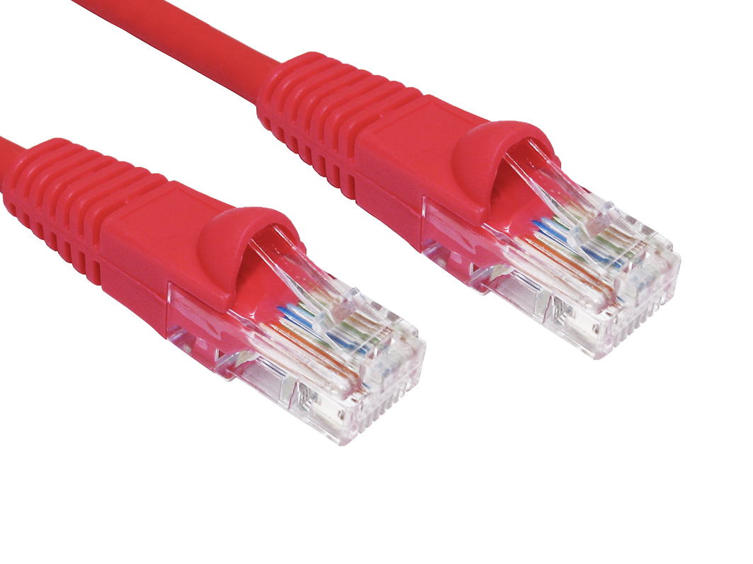 Cables Direct B5LZ-203R networking cable Red 3 m Cat5e U/UTP (UTP)