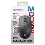 DFN MOUSE DEFENDER FEAM MM-296 RF SILENT BLACK