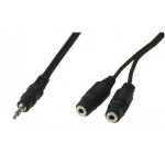 Konix Stereo 3.5mm Jack Y Splitter Cable | 10cm