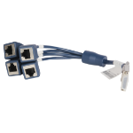 HPE Networking Comware X260 Mini D-28 to 4-RJ45 0.3m Router Cable