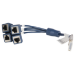 HPE Networking Comware X260 Mini D-28 to 4-RJ45 0.3m Router Cable netwerkkabel Zwart