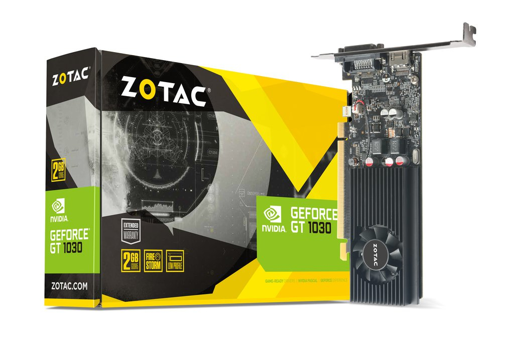 Image of Zotac ZT-P10300A-10L graphics card NVIDIA GeForce GT 1030 2 GB GDDR5