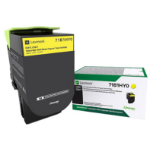 Lexmark 71B1HY0 toner cartridge 1 pc(s) Original Yellow