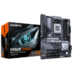 GIGABYTE B650E EAGLE Motherboard - AMD Ryzen 9000 Series CPUs, 8+2+2 Phases VRM, up to 8200MHz DDR5 (OC), 1xPCIe 5.0 + 2xPCIe 4.0 M.2, 2.5GbE LAN, USB 3.2 Gen 2