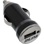 InLine USB Car Charger Power Adapter 12/24 VDC to 5V DC 1A