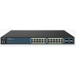 EnGenius EWS7928P network switch Managed L2 Gigabit Ethernet (10/100/1000) Power over Ethernet (PoE) 1U Black, Blue
